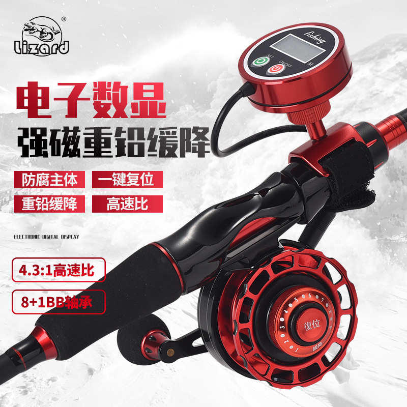 Ice Fishing Line - Carretilha de Pesca para Balsa com