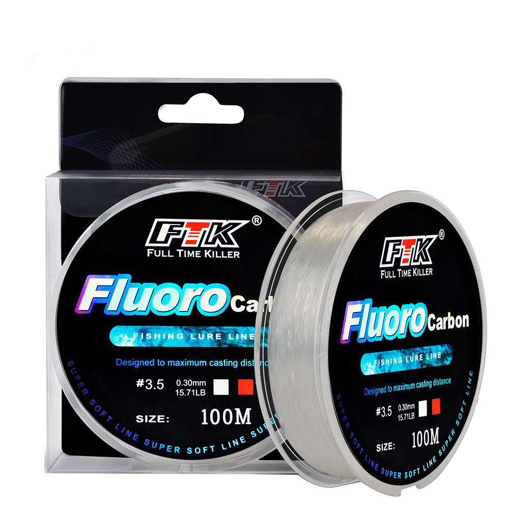 Fluorocarbon Line - Linha de Pesca de Isca de
